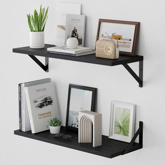 American Pop Style 8 Inch Deep Floating Shelves for Wall Storage