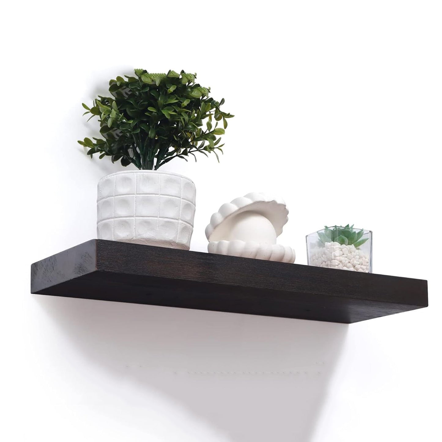 America 6.7" Deep Natural Wood Floating Shelves