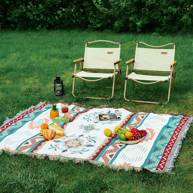 Bohemian Couch Sofa Cover Picnic Mat Outdoor Camping Blanket