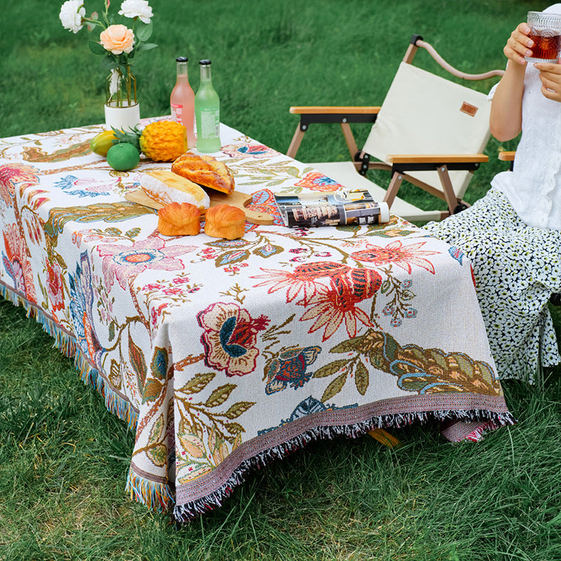 Bohemian Couch Sofa Cover Picnic Mat Outdoor Camping Blanket