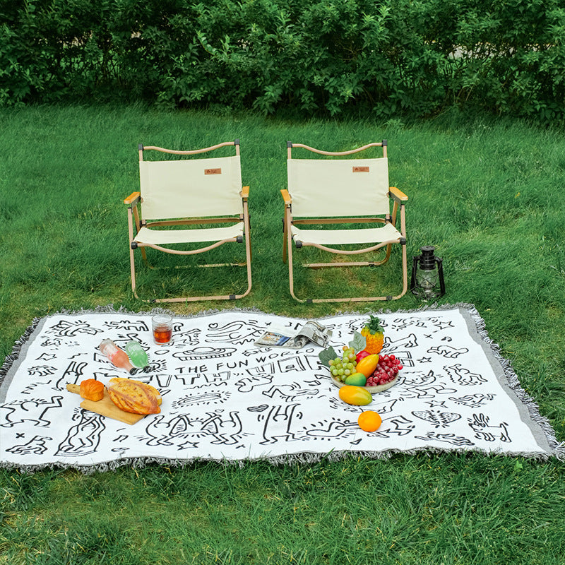 Bohemian Couch Sofa Cover Picnic Mat Outdoor Camping Blanket