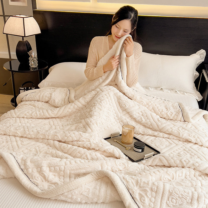 2024 Fall/Winter Warm Milk Velvet Versatile Throw Blanket