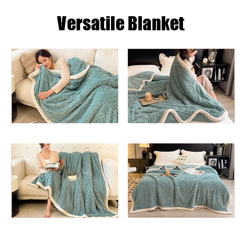 2024 Fall/Winter Warm Milk Velvet Versatile Throw Blanket