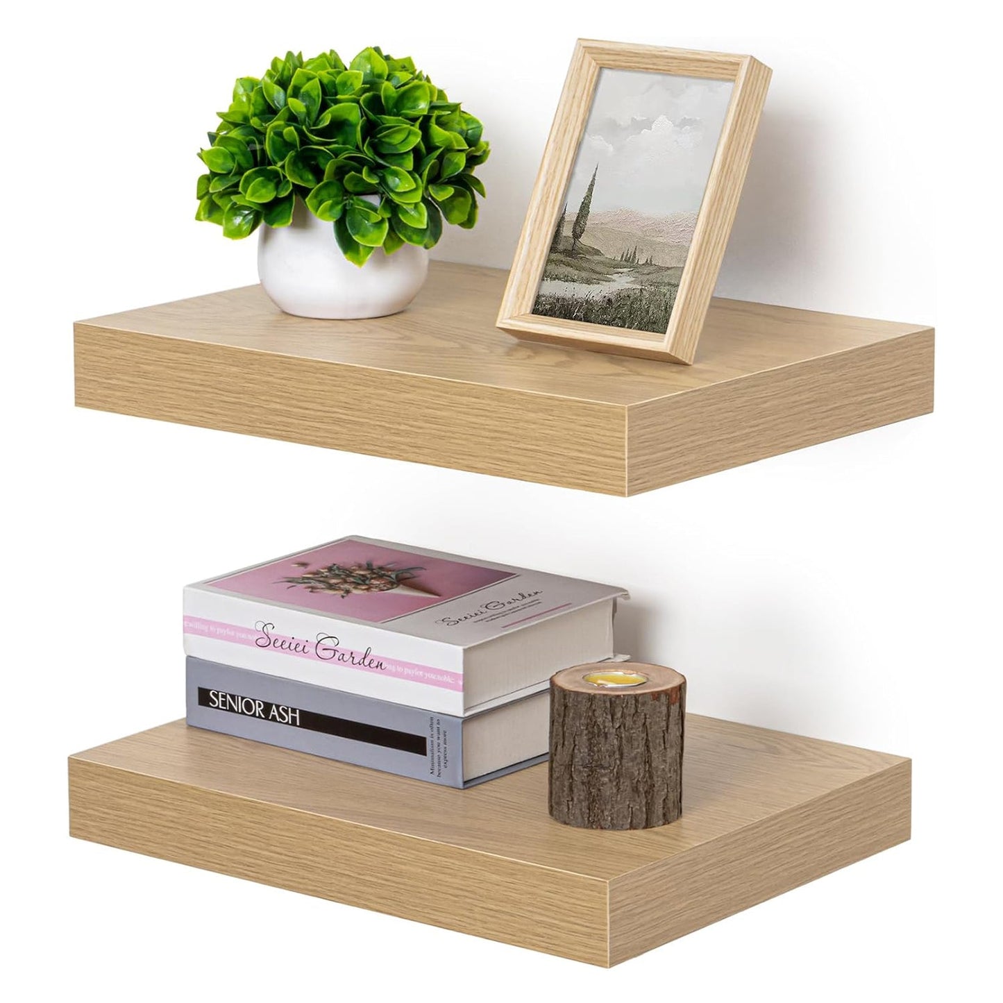 Fun Memories® 12 Inch Deep Wood Wall Floating Shelves