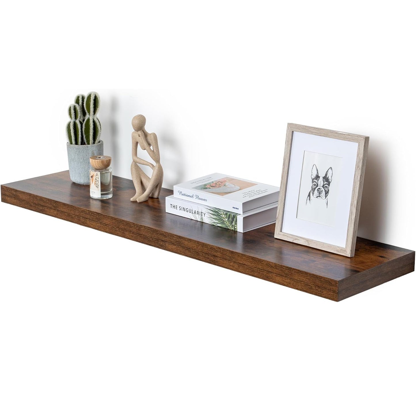 Fun Memories® 12 Inch Deep Wood Wall Floating Shelves