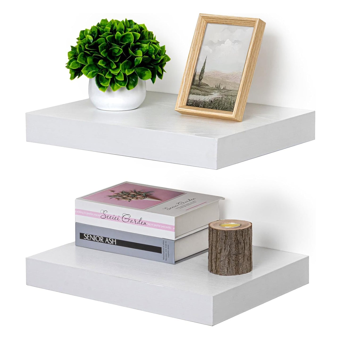 Fun Memories® 12 Inch Deep Wood Wall Floating Shelves