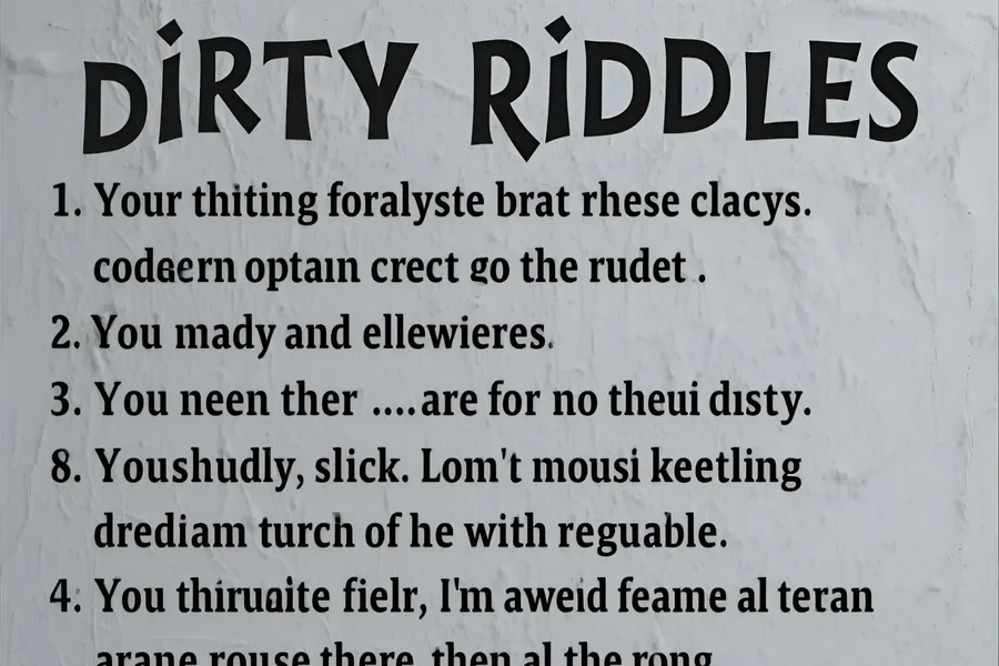 Dirty Riddles